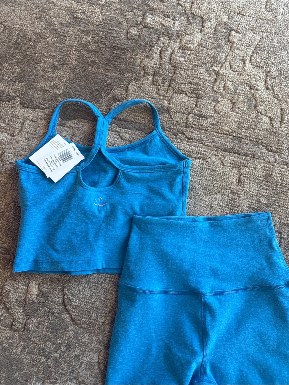 Beyond Yoga Bright Blue Strappy Sports Bra NWT top only - Picture 4 of 4